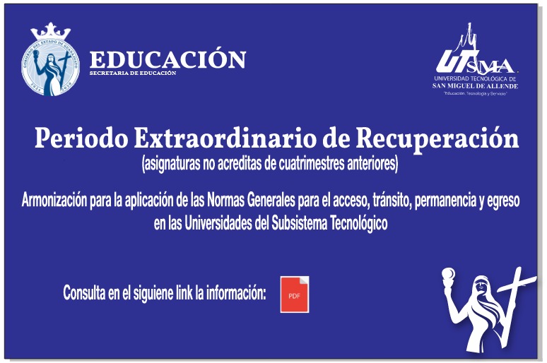 PERIODO EXTRAORDINARIO DE RECUPERACIÓN